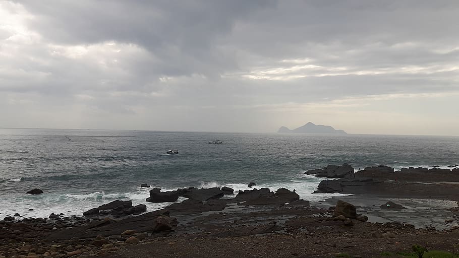 taiwan, the northeast corner, rock, ilan, sea, marine, hai bian, HD wallpaper