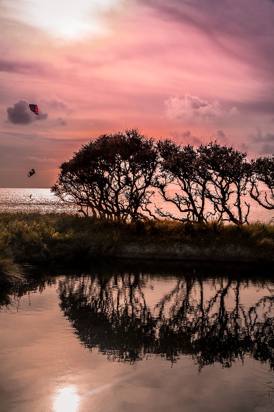 1920x1080px | free download | HD wallpaper: north carolina, outer banks, obx, kitesurfing