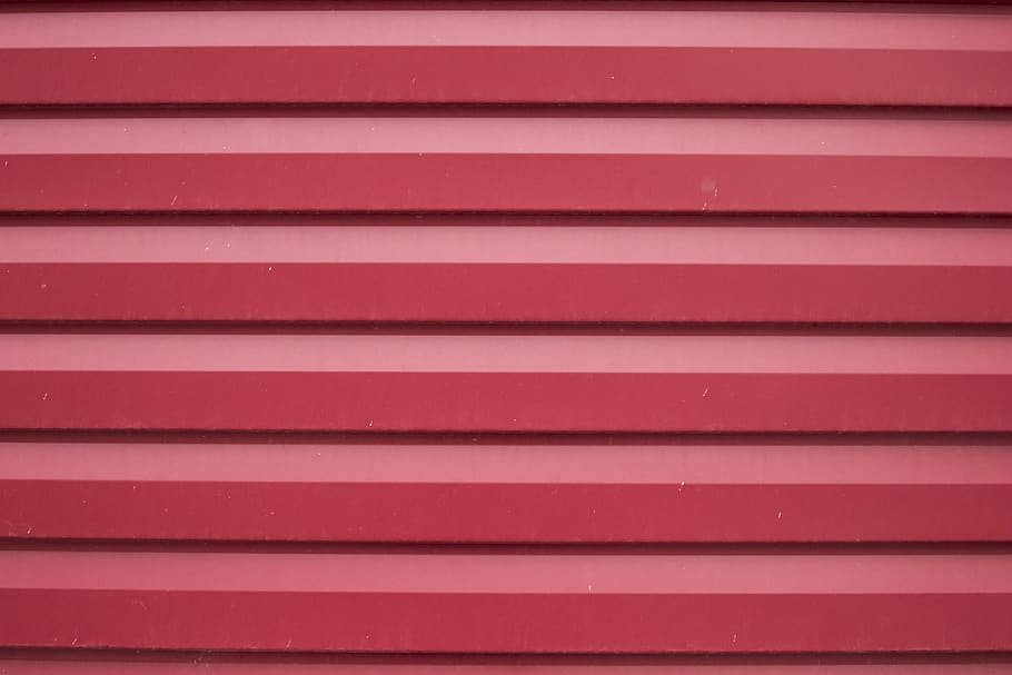 Red Board, close-up, corrugated, design, iron, metal, metallic HD wallpaper
