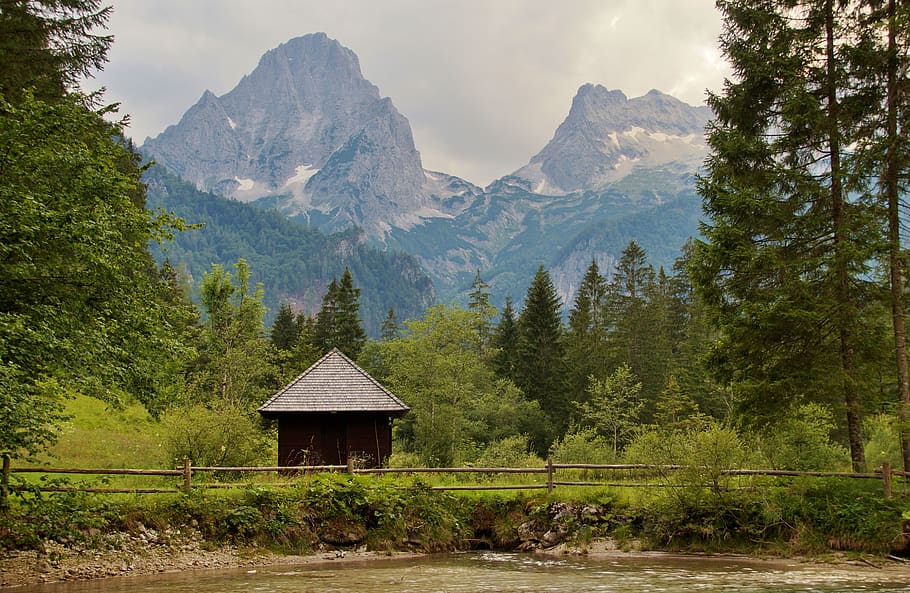 alps, austria, spitzmauer, mountain, alpine, mountains, landscape HD wallpaper