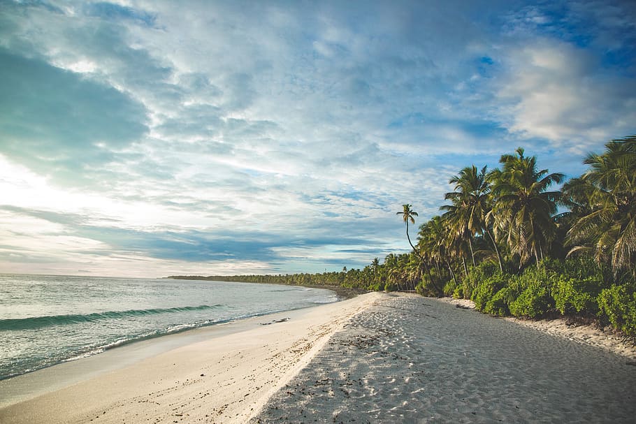 beach during daytime photo, summer, maldives, fuvahmulah, tropical HD wallpaper