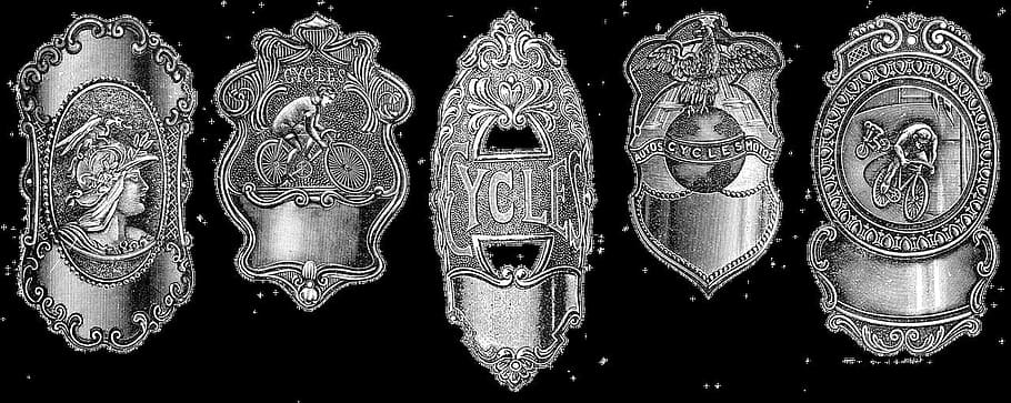 cycle, metal, rust, silver, graphics, black background, art and craft HD wallpaper