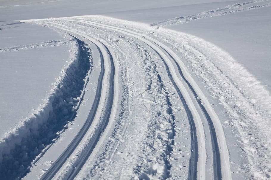 trace, tire, winter, ice, snow, frozen, white, nature, cold temperature HD wallpaper