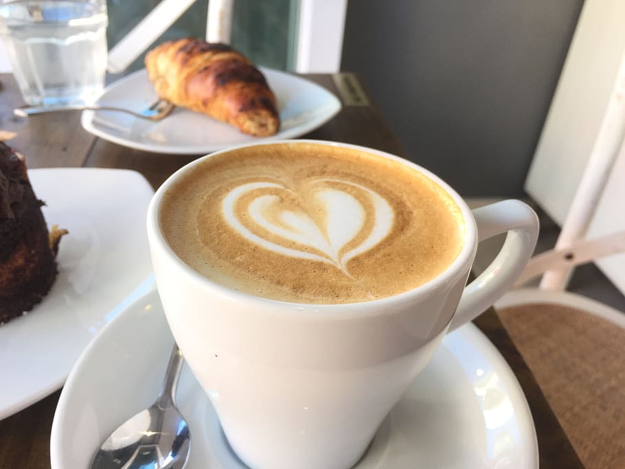 coffee, heart, food and drink, refreshment, coffee - drink HD wallpaper