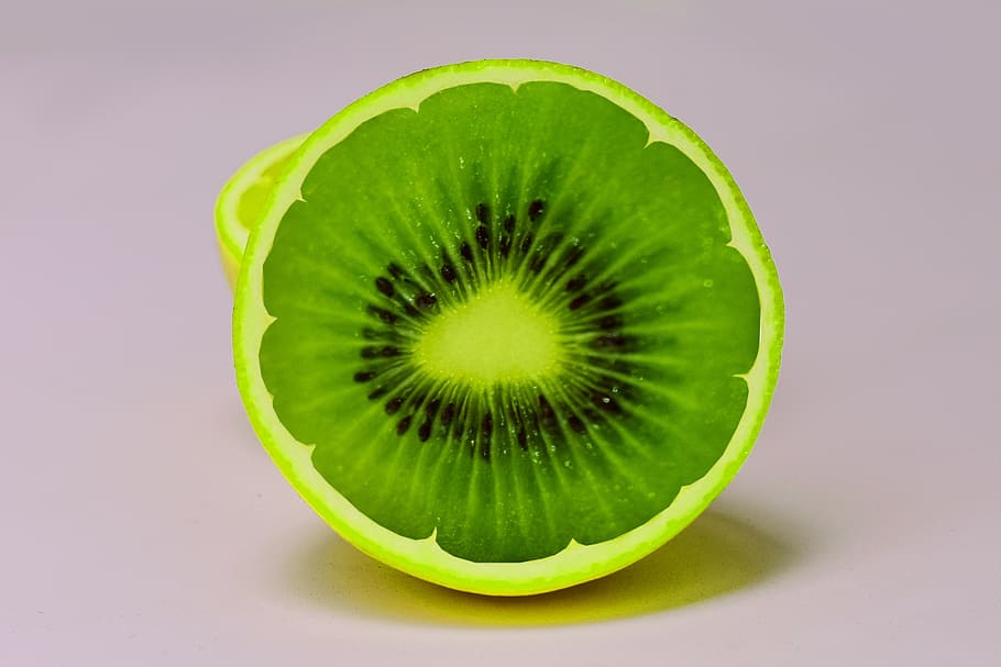 kiwi, orange, mounting fruit, food and drink, studio shot, healthy eating HD wallpaper