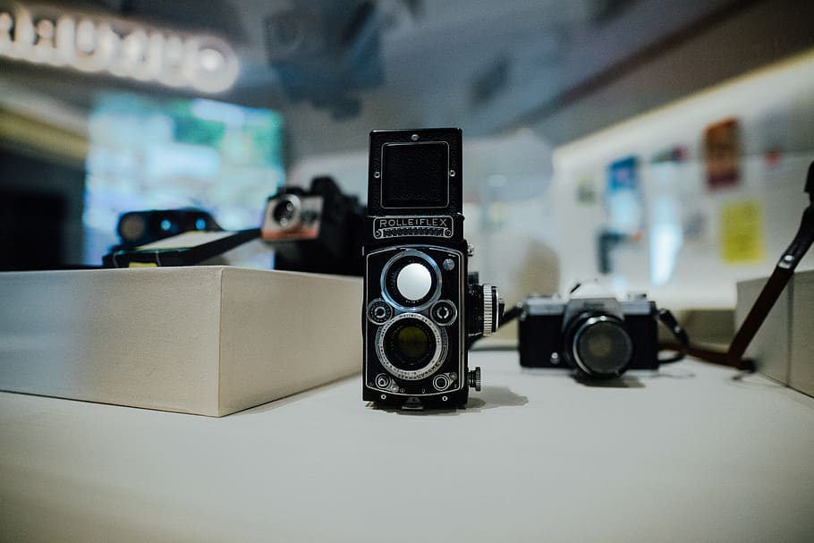 black camera, electronics, digital camera, strap, video camera HD wallpaper