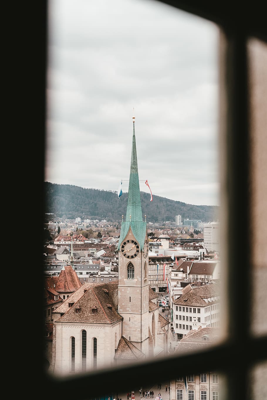 building, spire, steeple, architecture, tower, church, town HD wallpaper