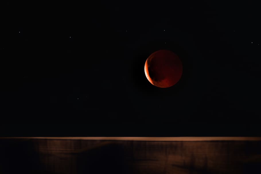 moon, eclipse, nature, night, space, sky, astronomy, no people HD wallpaper