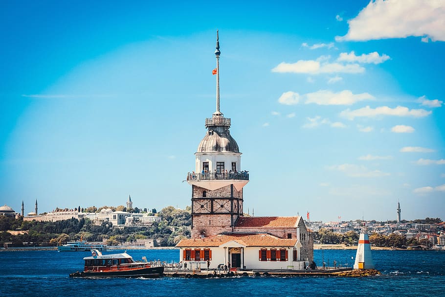 building, istanbul, lake, built structure, sky, architecture HD wallpaper