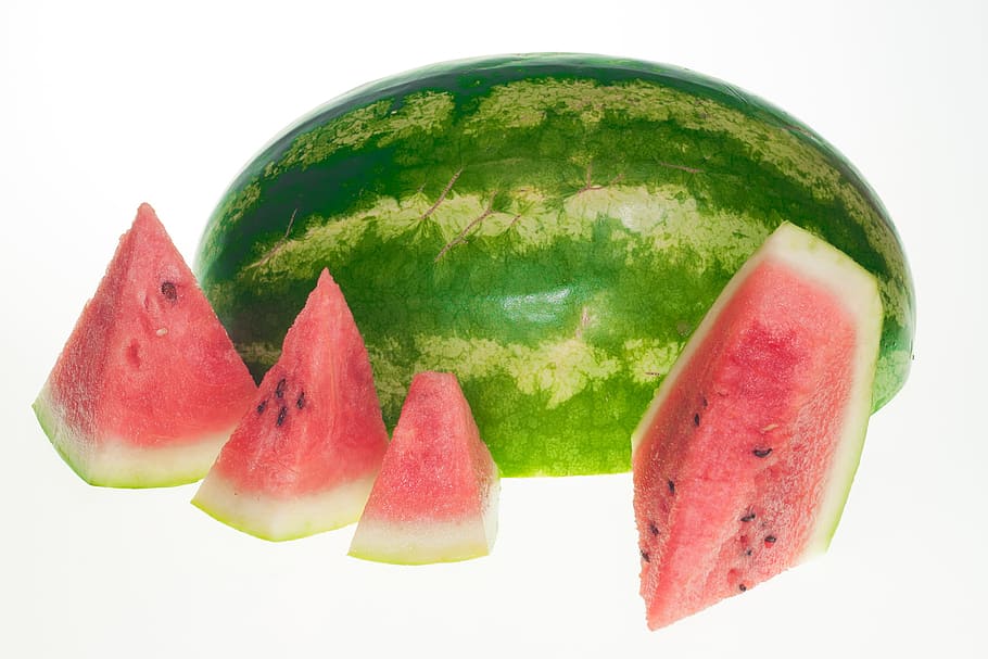 watermelon, slice, isolated, dessert, white, dietfood, sweetfood HD wallpaper