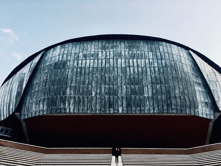 Auditorium Parco della Musica during daytime, planetarium, architecture, HD wallpaper