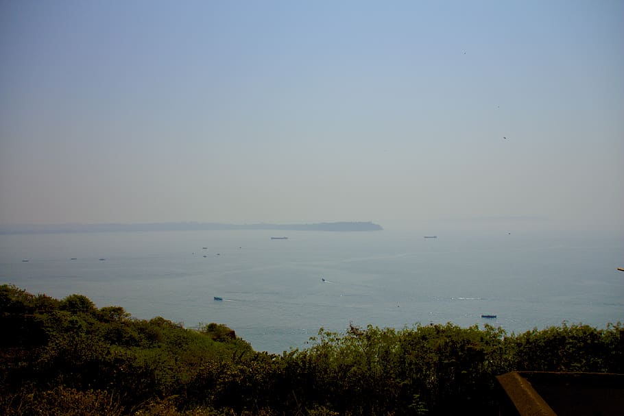 india, goa, sea, ocean, legacy, horizon, fortress, water, sky HD wallpaper