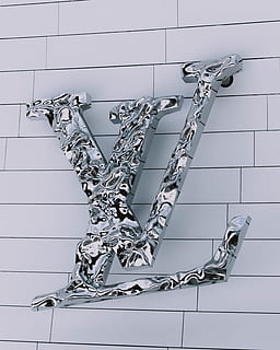 HD louis vuitton metal logo wallpapers