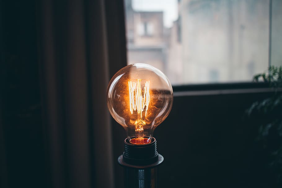 Lighy Bulb, bright, electricity, energy, illuminated, lamp, light HD wallpaper
