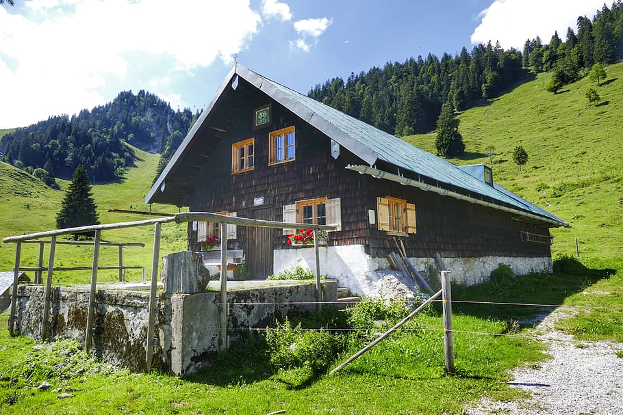 1920x1080px | free download | HD wallpaper: hut, alpine hut, nature