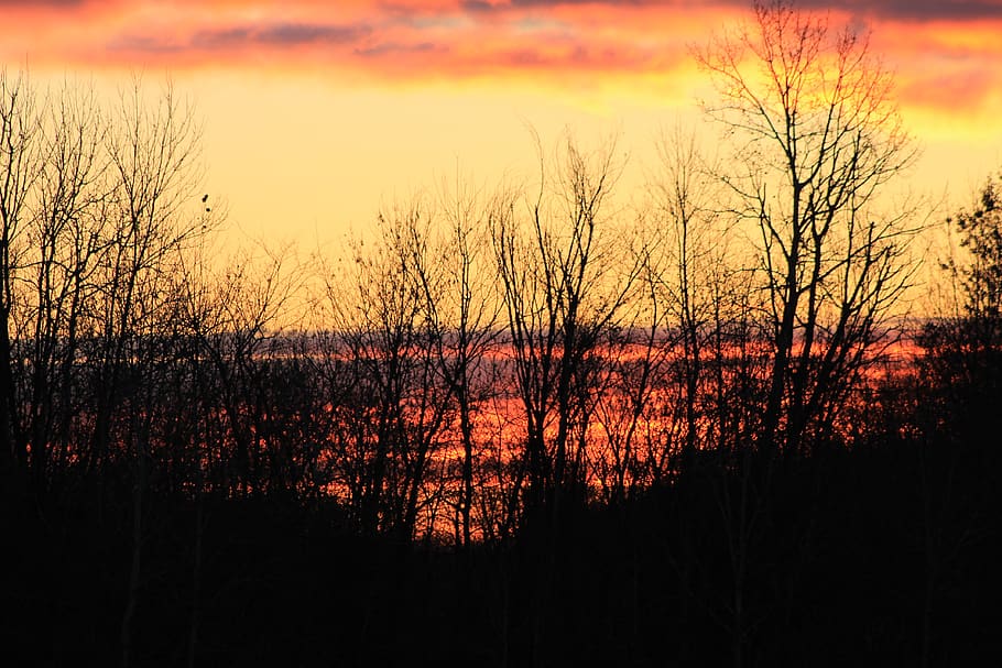 sunset, tranquility, sky, tranquil scene, scenics - nature HD wallpaper