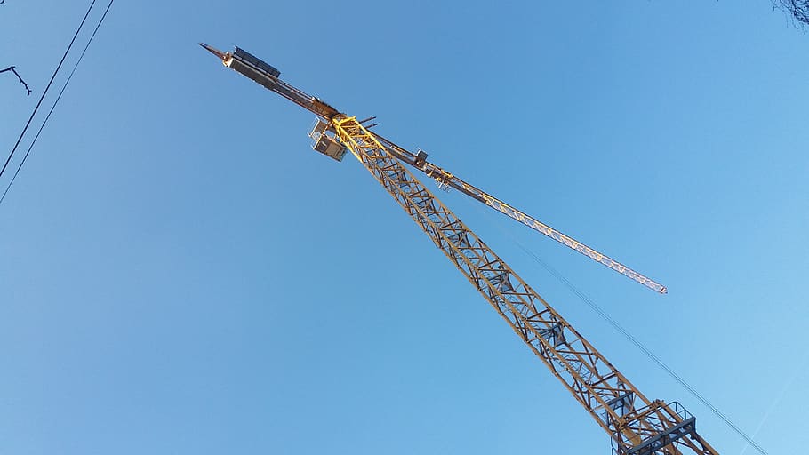 serbia, belgrade, sky, constructions, machinery, crane - construction machinery HD wallpaper