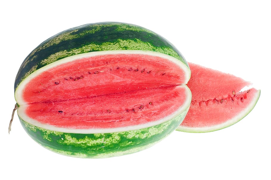 watermelon, slice, isolated, dessert, white, dietfood, sweetfood HD wallpaper