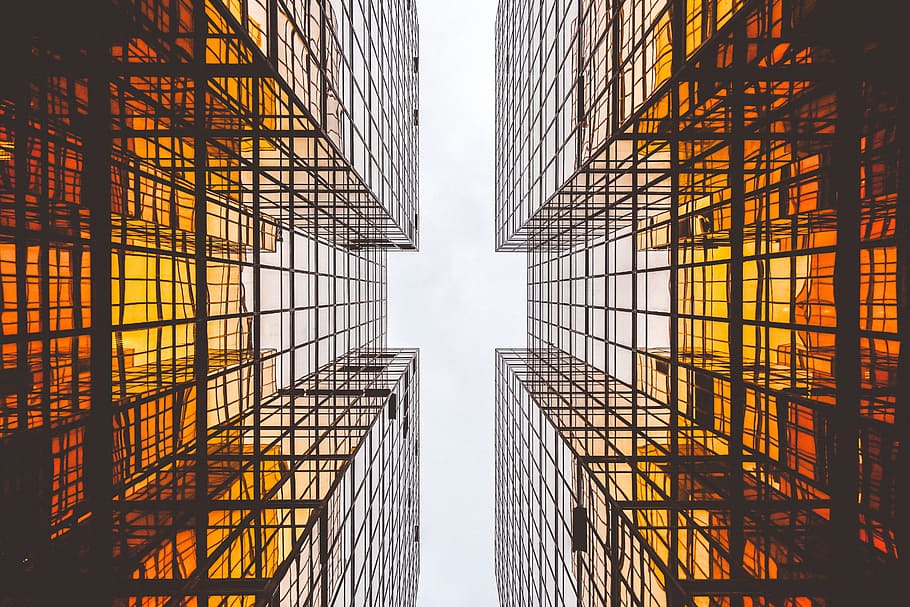 building, reflection, architecture, tower, high rise, urban HD wallpaper
