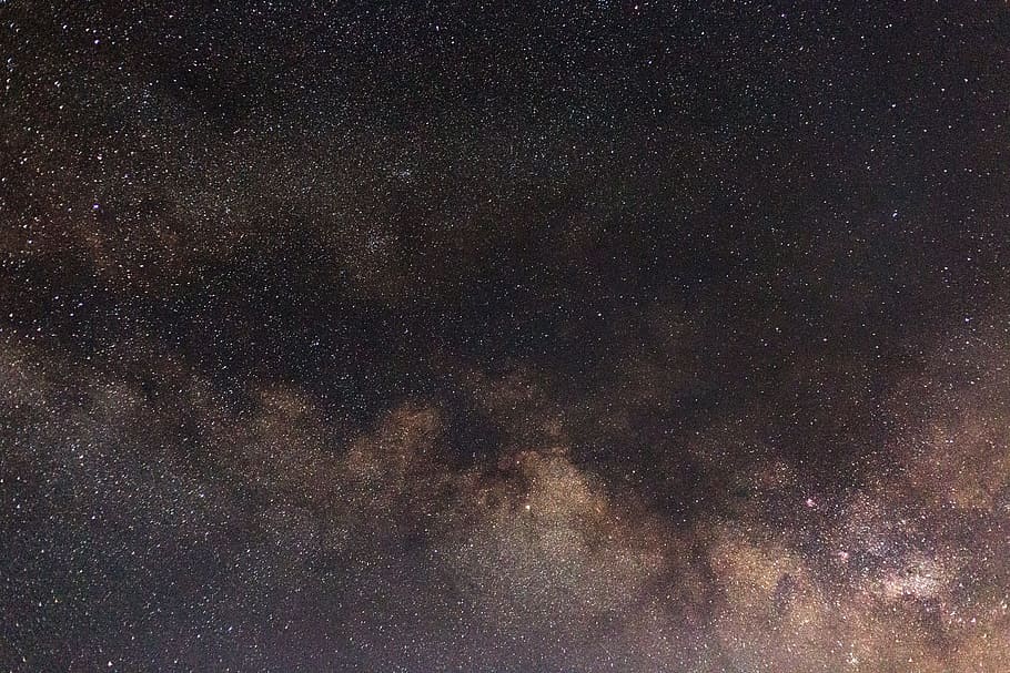 black, brown, gray, night, pink, sky, stars, astronomy, space HD wallpaper