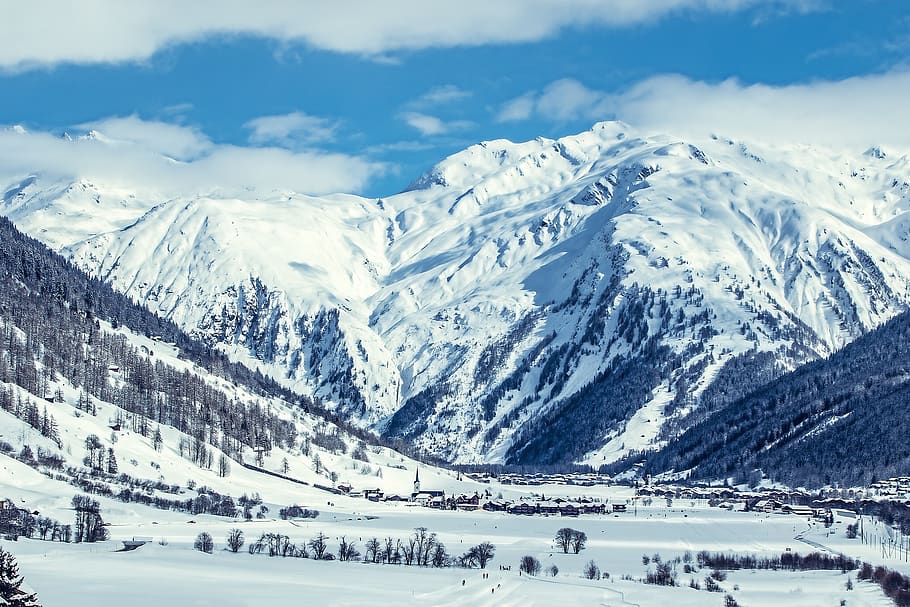 Tundra Mountain, adventure, alpine, altitude, climb, clouds, cold, HD wallpaper