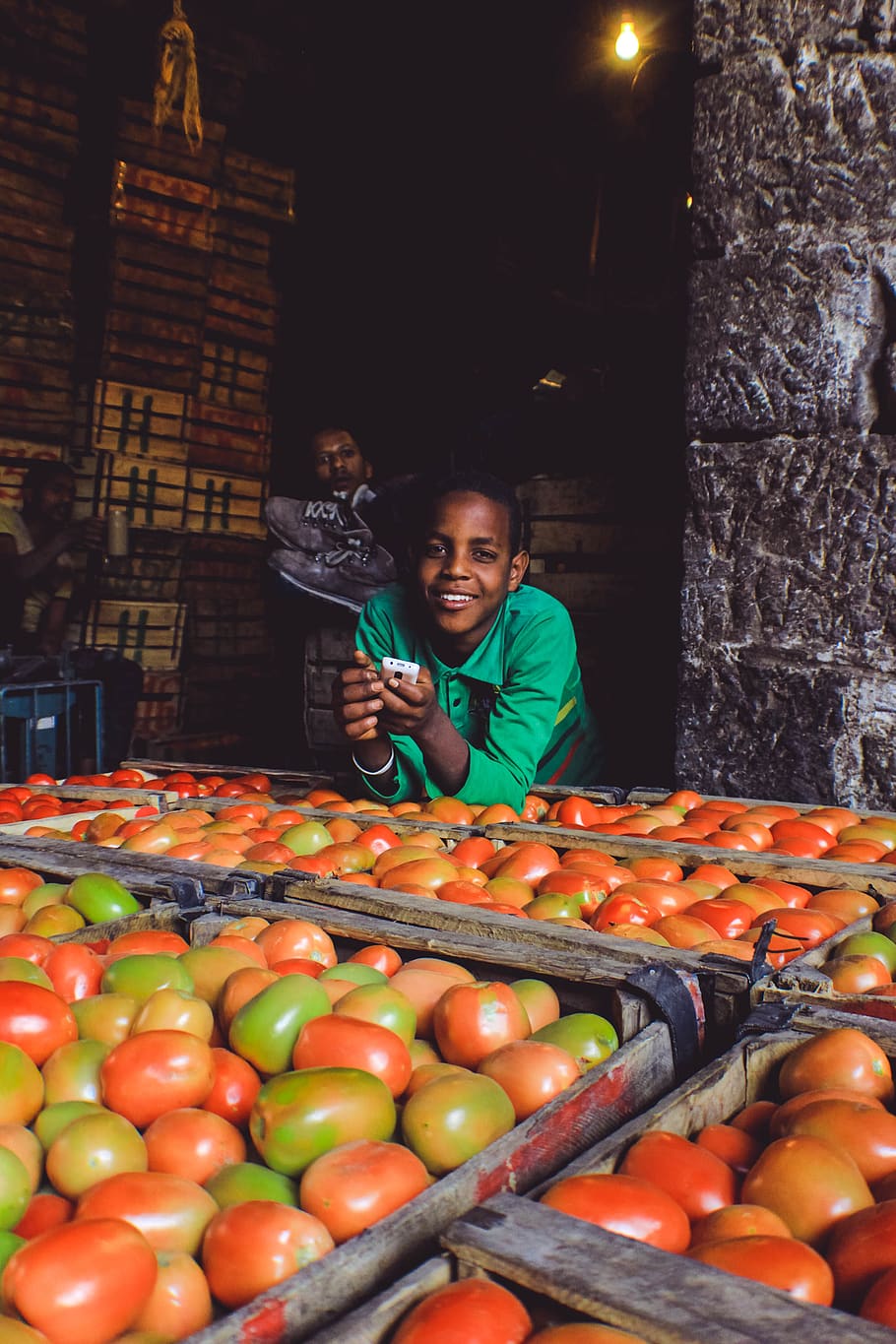 ethiopia, addis ababa, piazza, happiness, vendor, boy, smile, HD wallpaper