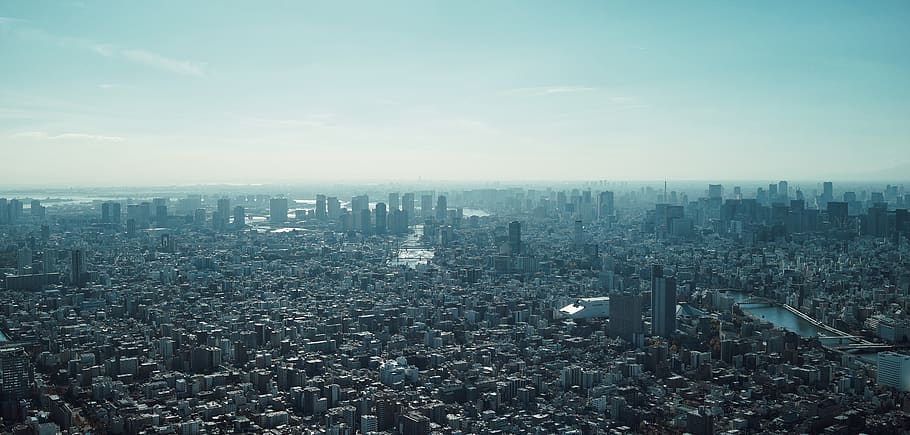 japan, sumida-ku, tokyo skytree, city, building exterior, architecture, HD wallpaper