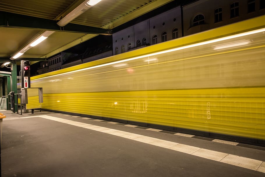 berlin, u eberswalder straße, museumsinsel, mitte, metro, long exposure HD wallpaper