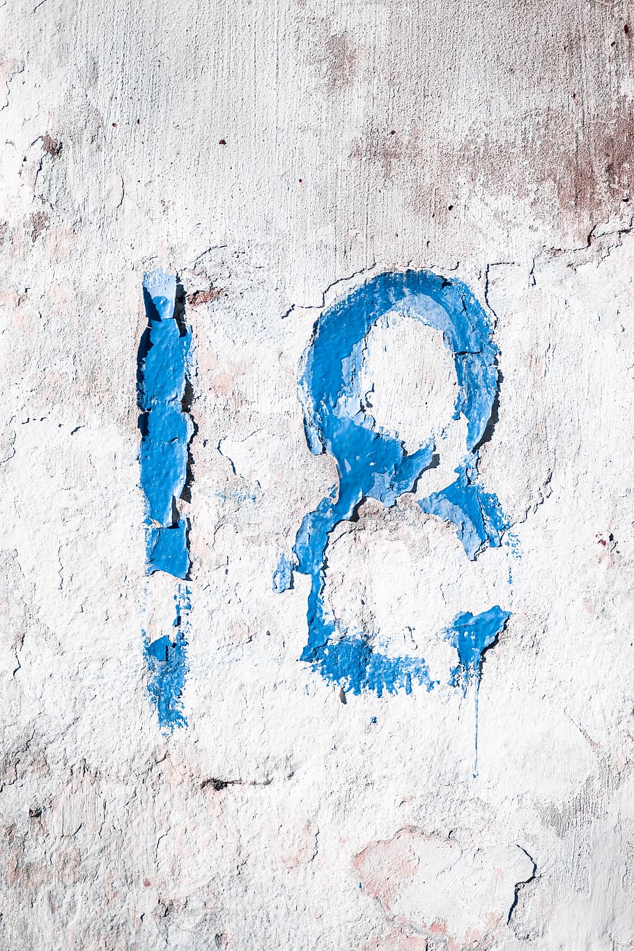 18 text on wall, textured, blue, wall - building feature, backgrounds HD wallpaper