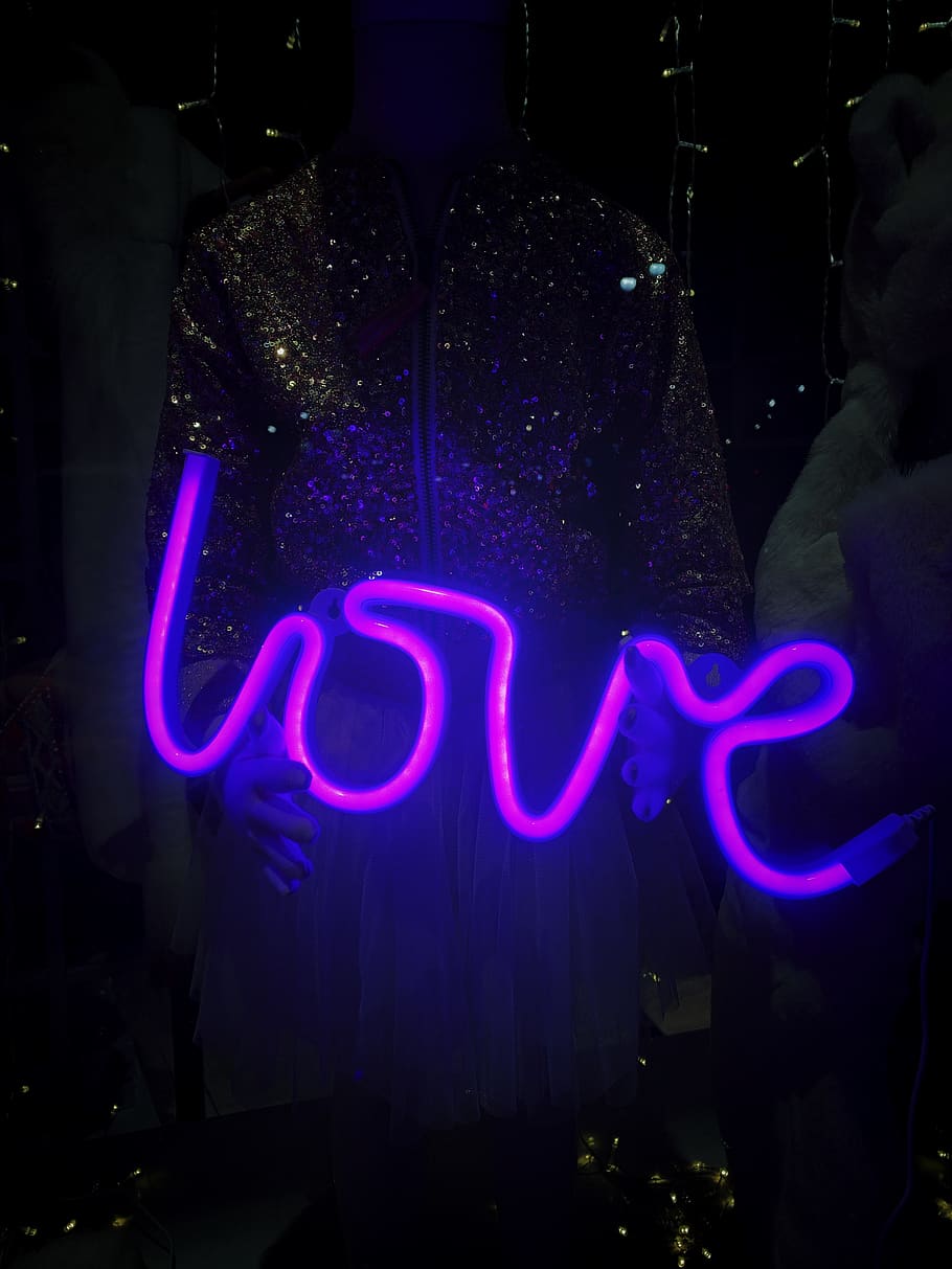 illuminated, night, neon, lighting equipment, text, glowing HD wallpaper