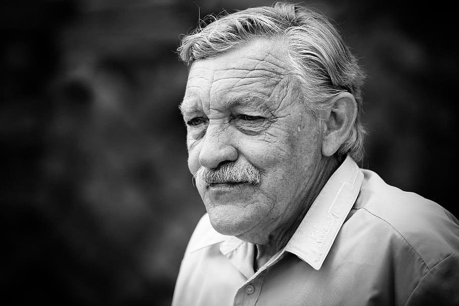 man, old, wrinkles, portrait, senior, grandpa, shirts, family, HD wallpaper