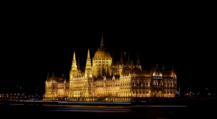 Hungarian Parliament Building at Budapest Hungary, architecture