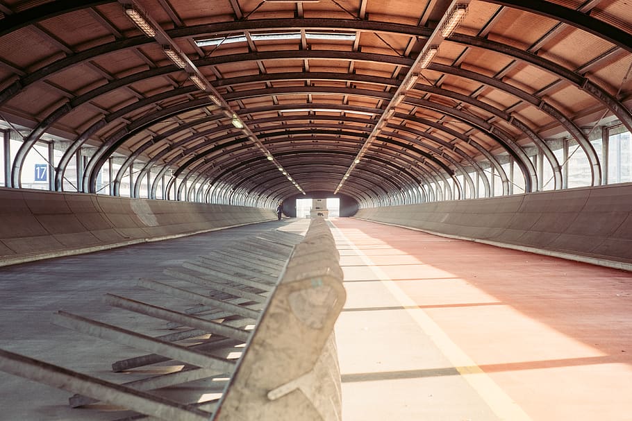 switzerland, path, building, genève, sécheron, concrete, train HD wallpaper