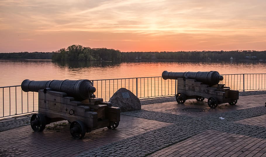 sunset, berlin, dusk, sky, waters, abendstimmung, twilight HD wallpaper