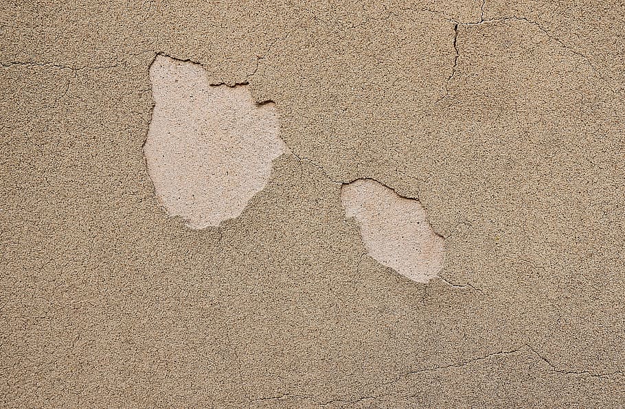 cracked concrete surface, rug, footprint, nature, sand, outdoors, HD wallpaper