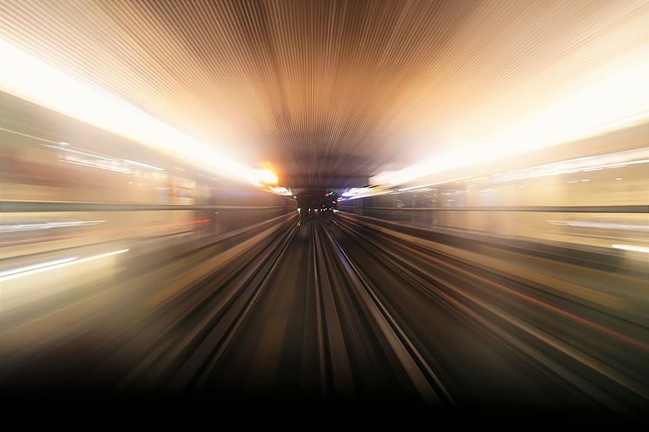transportation, motion, speed, blurred motion, illuminated HD wallpaper
