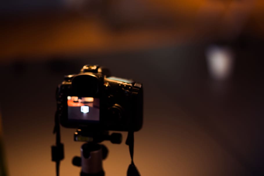 behind, camera, lens, dark, night, black, blur, canon, dslr HD wallpaper