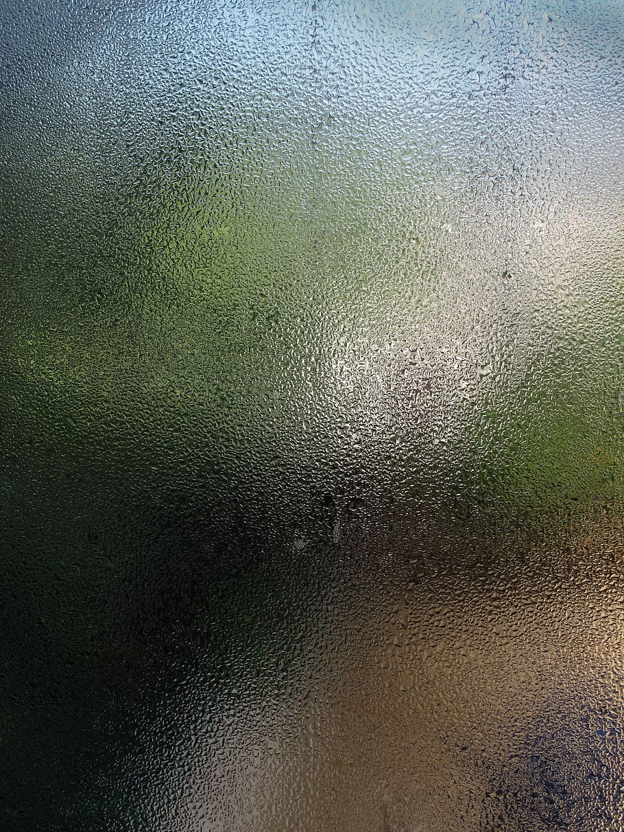 Moist Glass Window, art, background, color, dark, design, dew HD wallpaper