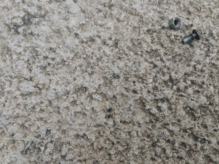 background, texture, minimal, tools, screw, bolts, chrome, concrete HD wallpaper