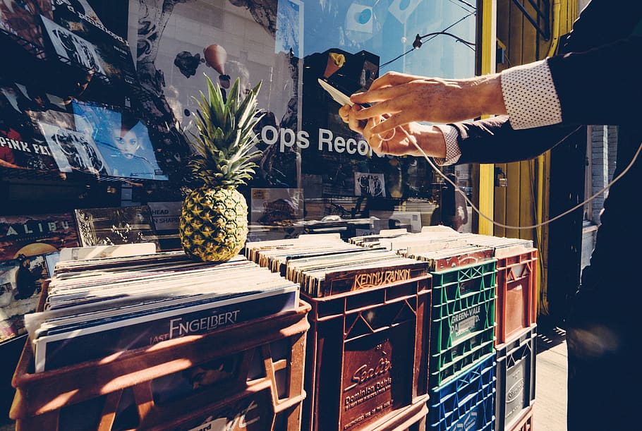 pineapple, fruit, food, plant, kops records, canada, toronto HD wallpaper