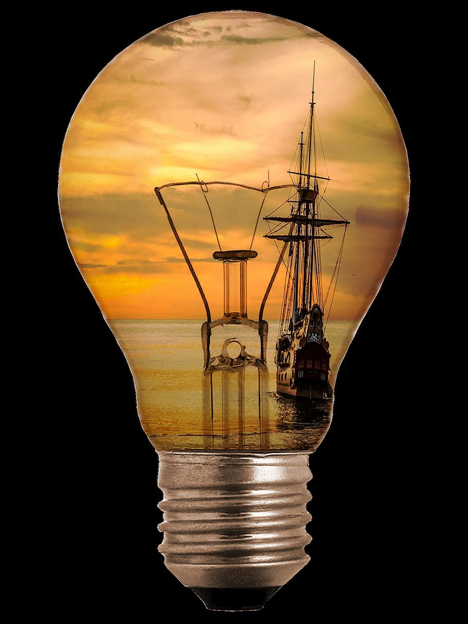 filament, light, bulb, ship, sea, electric, electronic, object HD wallpaper