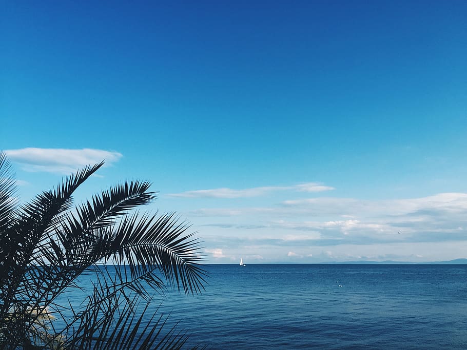 sky, water, beauty in nature, scenics - nature, sea, blue, tranquility HD wallpaper