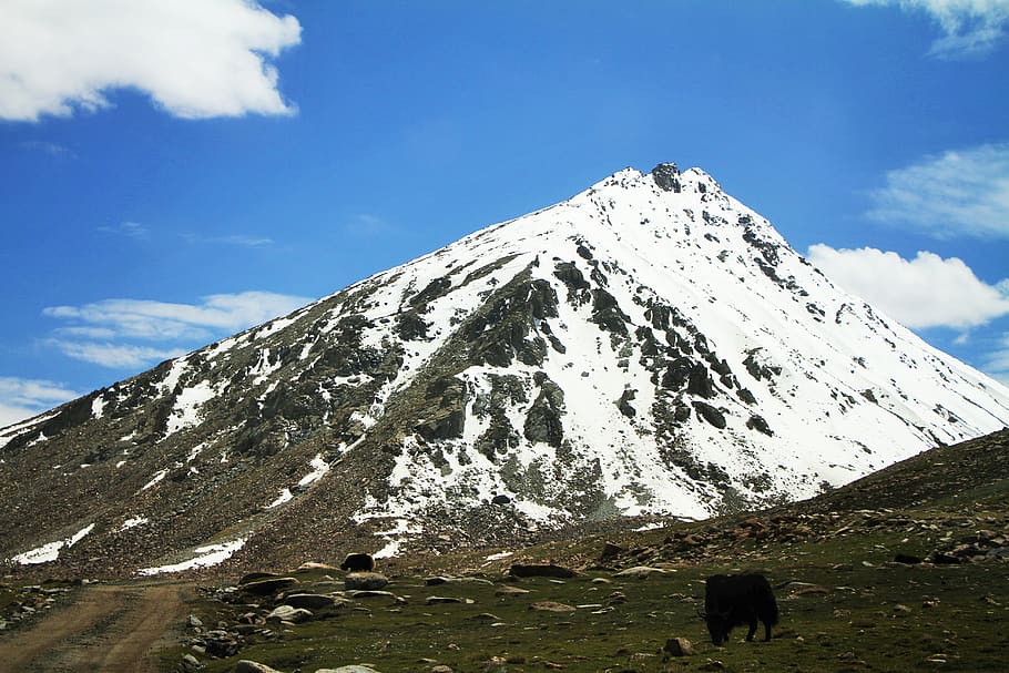 mountain, snow, sky, winter, cold temperature, scenics - nature HD wallpaper