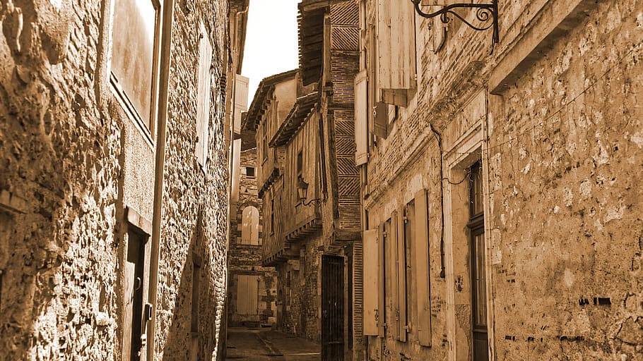 walkway, path, sidewalk, pavement, 14 rue henry dunant, agen HD wallpaper