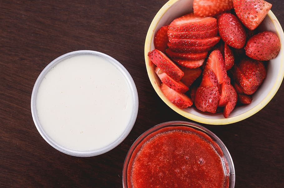 bake, mold, cooking, kitchen, strawberry, table, process, food and drink HD wallpaper
