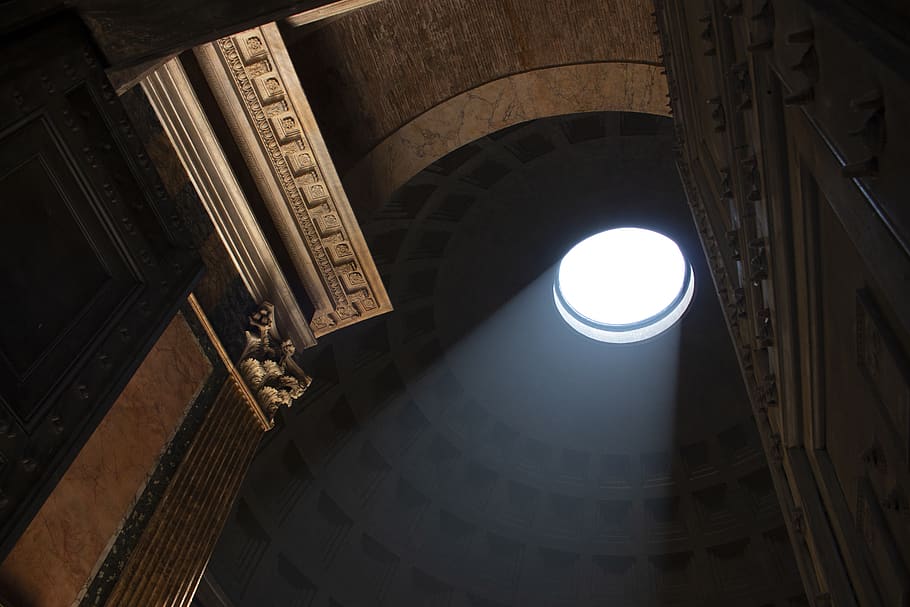 brown concrete dome building, architecture, built structure, low angle view HD wallpaper