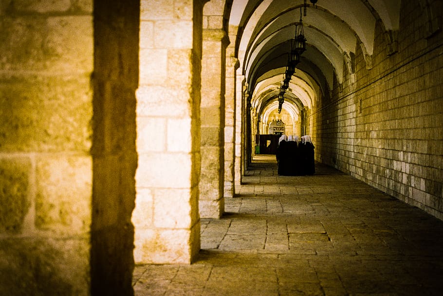 israel, jerusalem, temple mount, architecture, arcade, building HD wallpaper