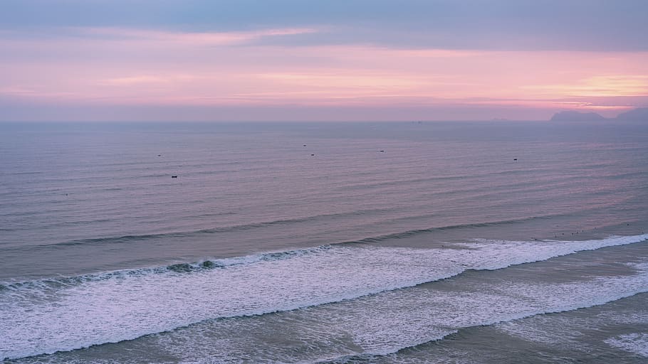 nature, landscape, water, ocean, sea, beach, clouds, sky, travel HD wallpaper