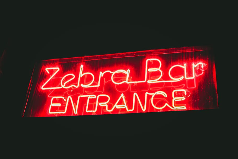 dark, night, red, lights, electronic signage, neon, illuminated HD wallpaper
