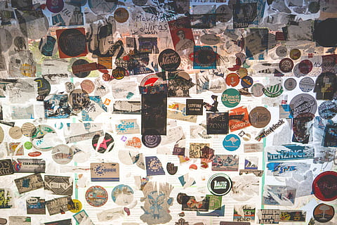 collage, advertisement, poster, text, paper, graffiti, stickers HD wallpaper